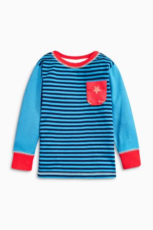 Red/Blue Stripe Star Pyjamas Three Pack (9mths-8yrs)